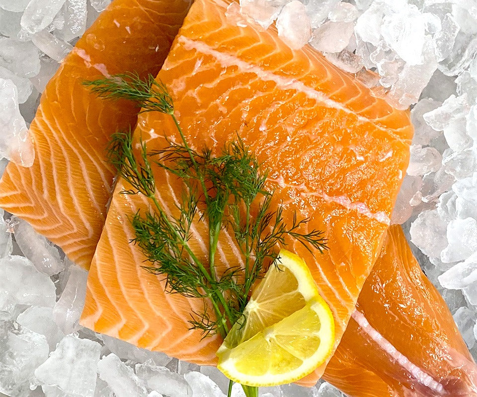 Fresh Salmon Fillets Imported From Chile